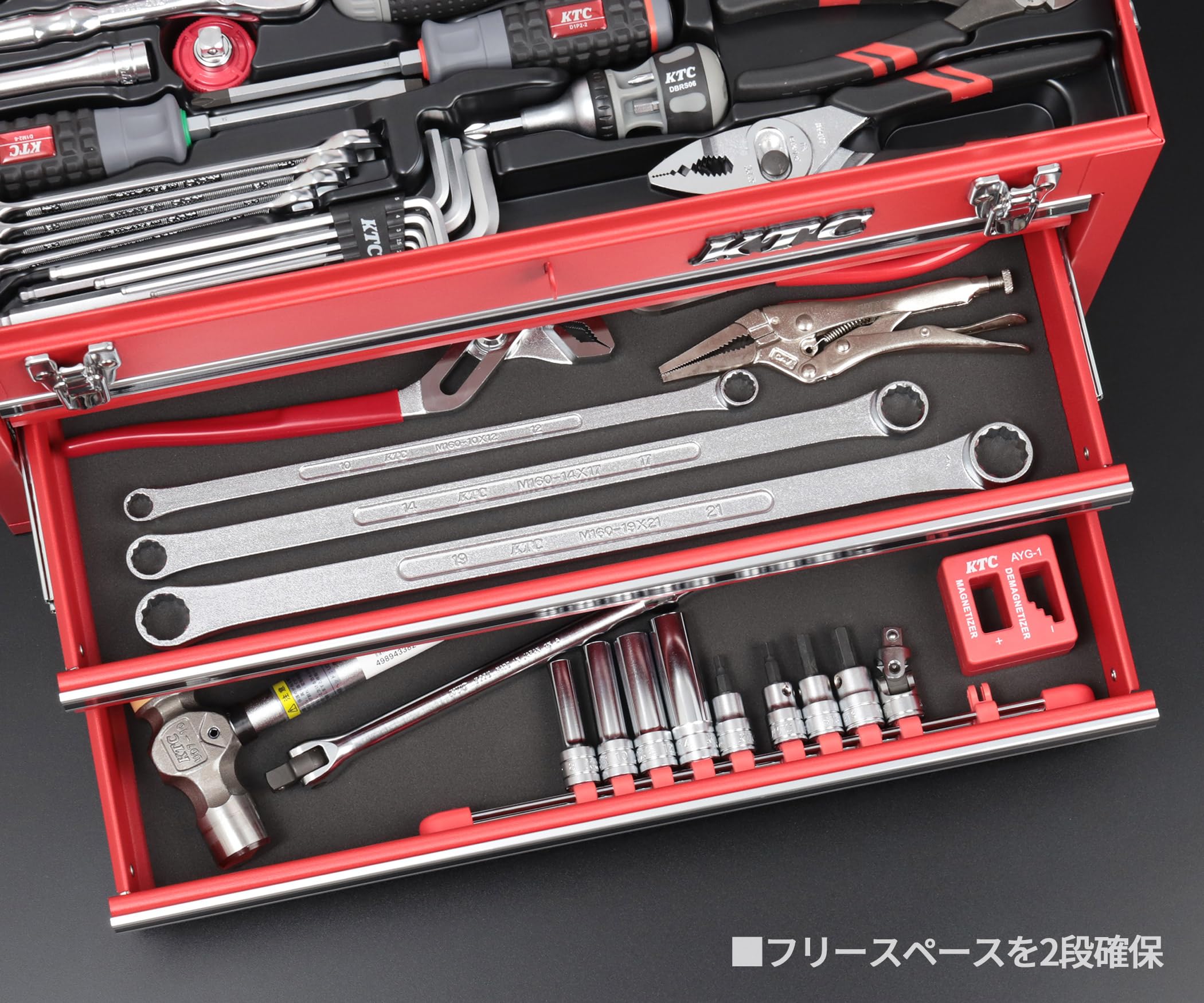 Amazon.co.jp: KTC 9.5sq. 91点工具セット マットレッド