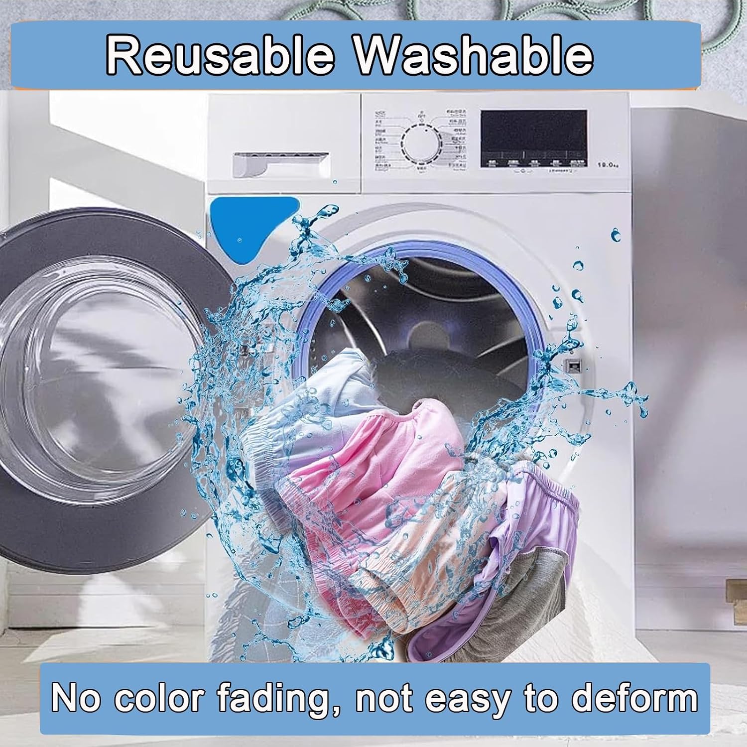 Leakproof Cloth Diapers for Women - Washable Reusable Cotton Incontinence Panties with TPU Waterproof Protection