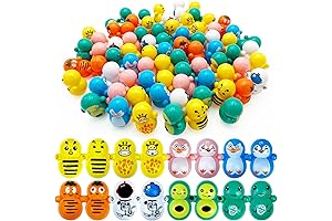Pack of 70 Bulk Mini Animal Tumbler Toys