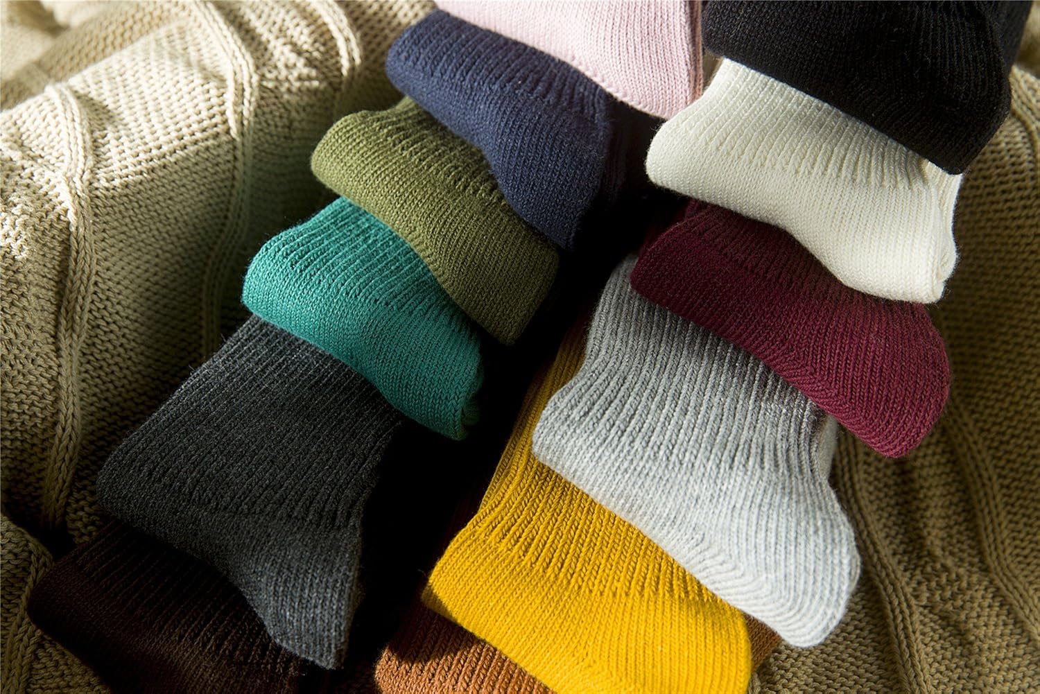 Women's 2 Pair Pack Thick Cotton Crew Socks