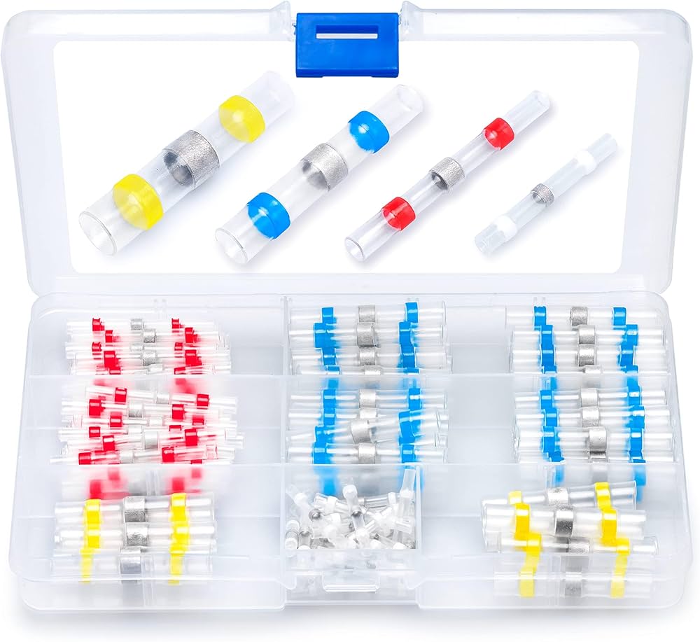 Wirefy 270 Stuks Krimpkous Kabelschoenen Assortiment - Geïsoleerde Ring, Vork, Haak, Plat & Stootverbinder 0,5-6mm²