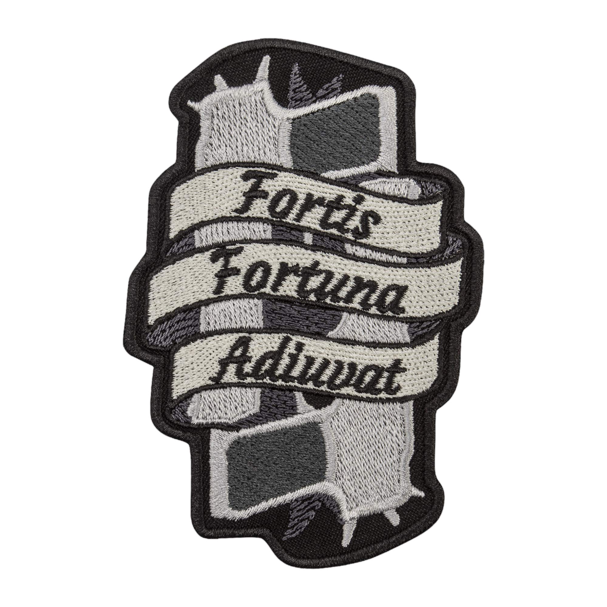 embroverseEMBROVERSE Fortis Fortuna Adiuvat Patch - Fortune Favors The Brave Morale Tactical Embroidered Patch - Iron On - Size: 2.8 x 4.2 inches