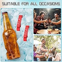 Vista 3 de Dandat 100 Piezas Llavero Abrebotellas a Granel Recuerdos de Boda de Agradecimiento para Invitados Abridor de Vino y Cerveza de Aluminio Grabado