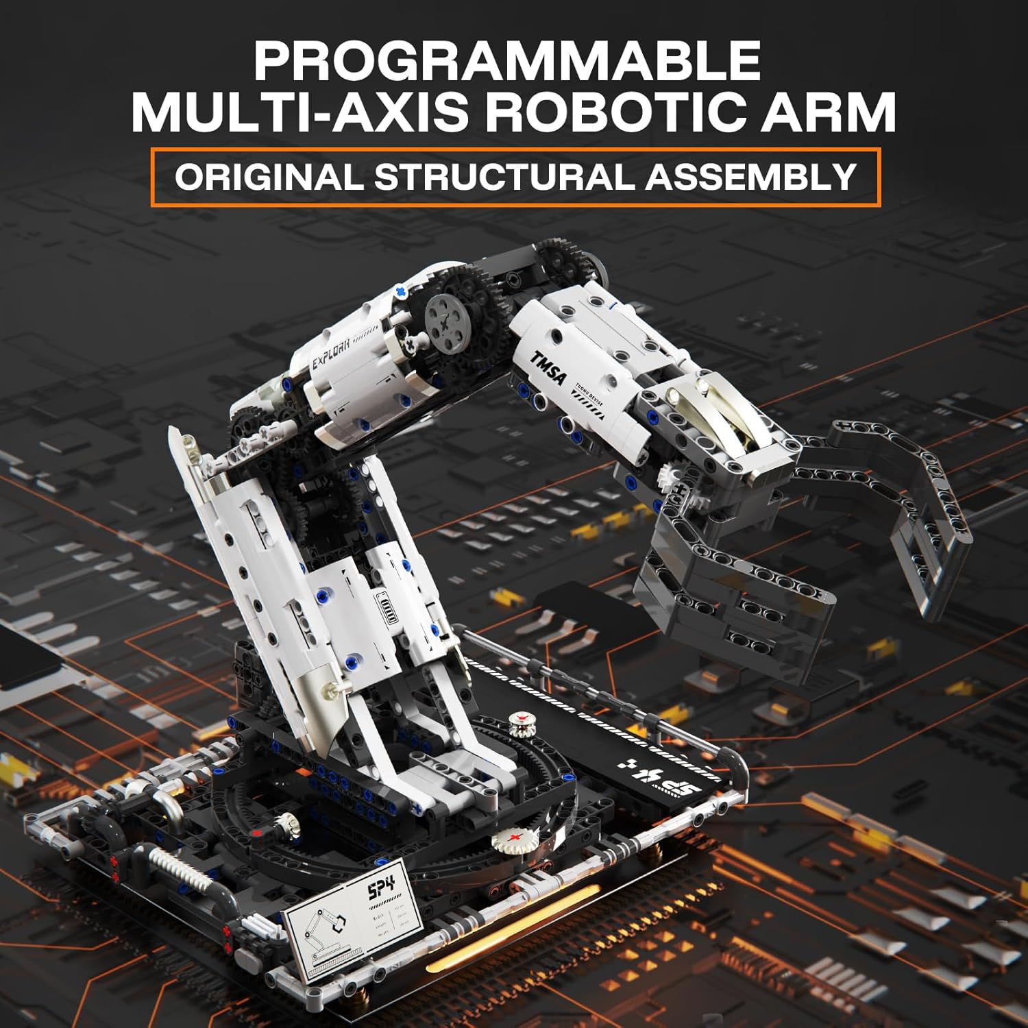 Building Toys STEM Robotics Arm Kits, 1029 PCS APP & Remote Control Robot Toys for Kids Ages 8-16, Engineering Technic Coding Robotic Kit, Educational Science Set Birthday Gift for Boys Girls