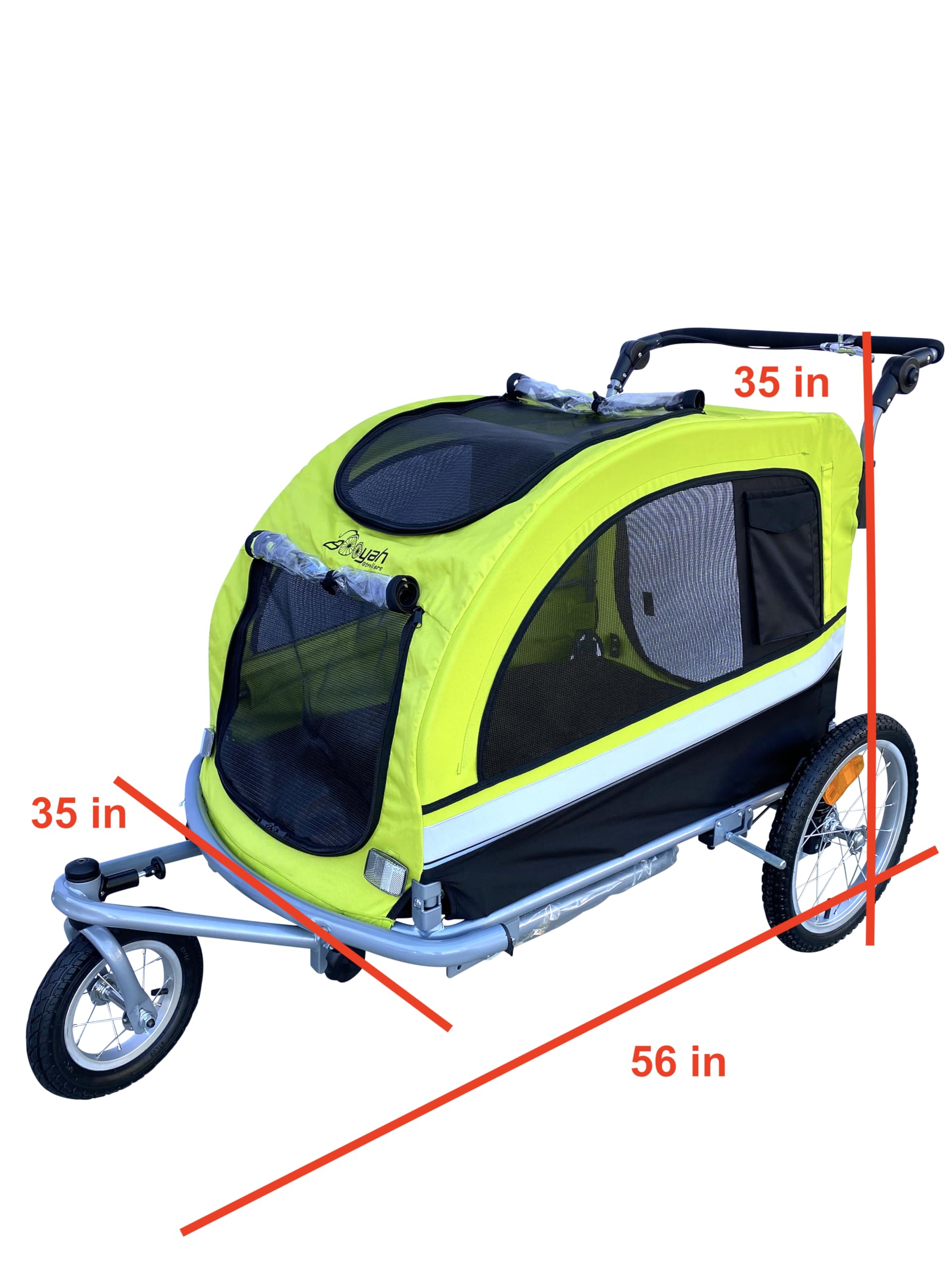 Cover for Booyah's Strollers Extra Large Pet Stroller Bike Trailer