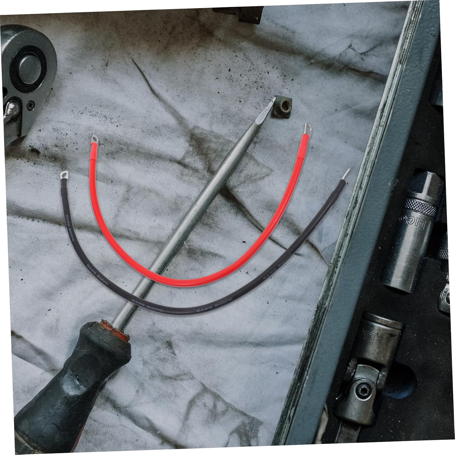 2Pcs Pure Battery Cables for Car Truck Mm² Connection Inverter Cable Durable for Rvs Yachts