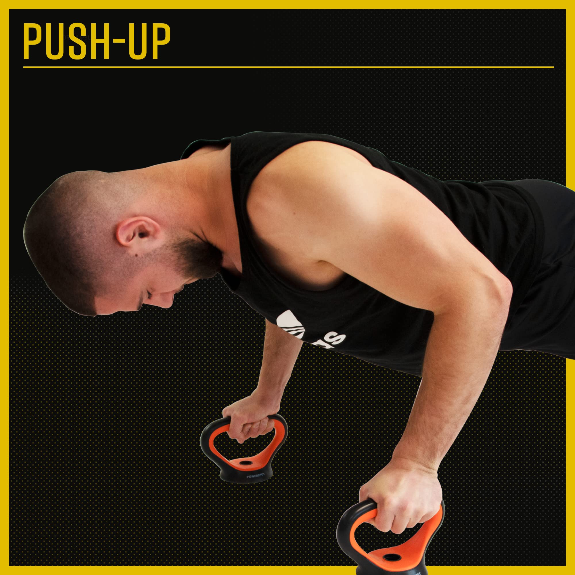 Kit Completo 4 in 1 per potenziamento Muscolare 10 kg - Kettlebell, bilanciere, manubri, Maniglie per Flessioni.
