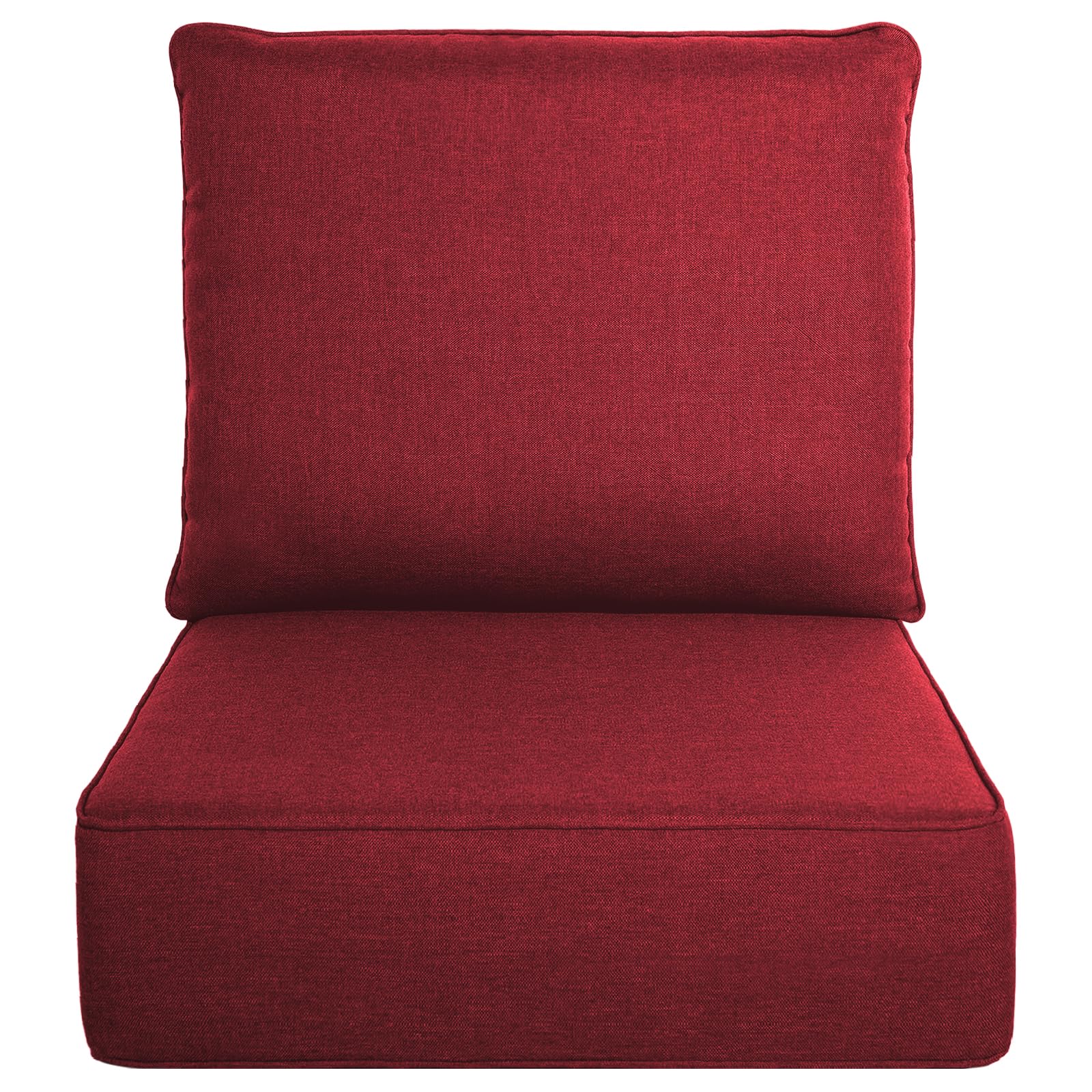 Luxury Outdoor Seat Cushion Set-22 x 24 x 6 Inch Outdoor Chair Cushions with Water Resistant &amp; Removable Cover Outdoor Cushions for Patio Furniture Chair Sofa Couch