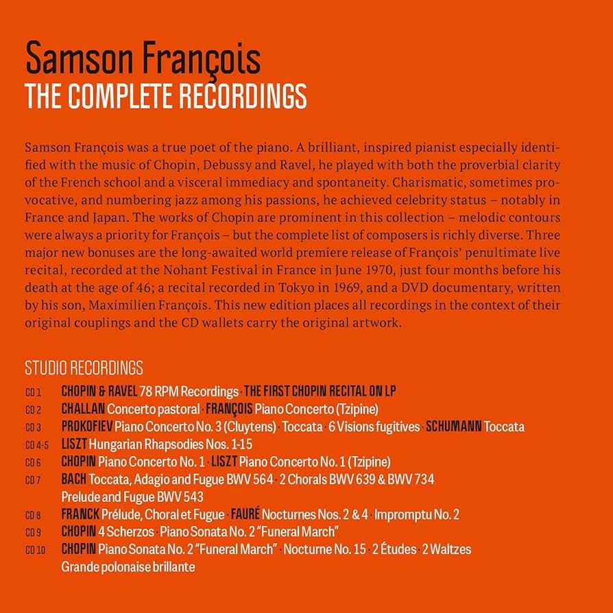 Samson François: The Complete Recordings Samson François – Complete Recordings – Box Set (Compilation