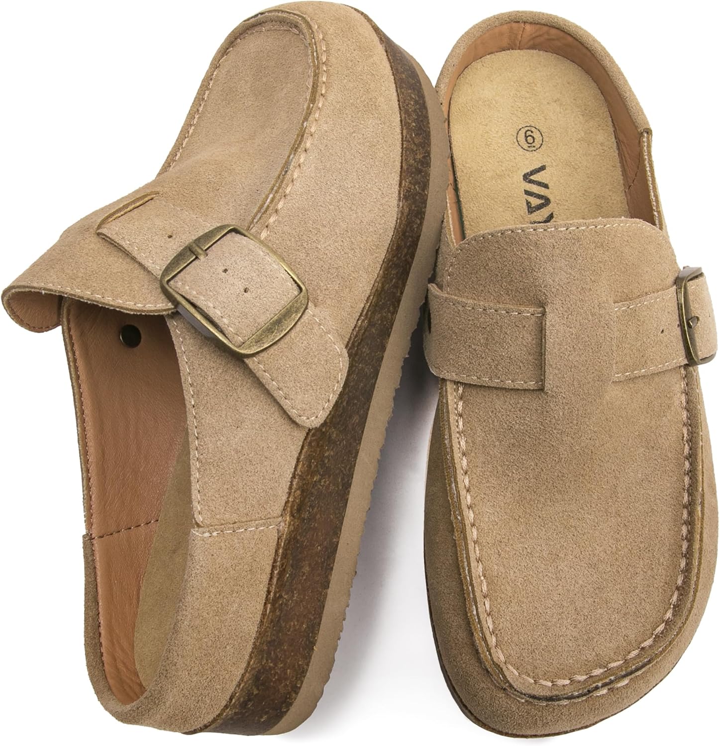 Premium Eco-Leather Women's Clogs - Slip-Resistant Non-Skid Sole, Plush Memory Foam Insole, Lightweight & Comfortable, Versatile for Work, Casual, or Outdoor Occasions - Image 6