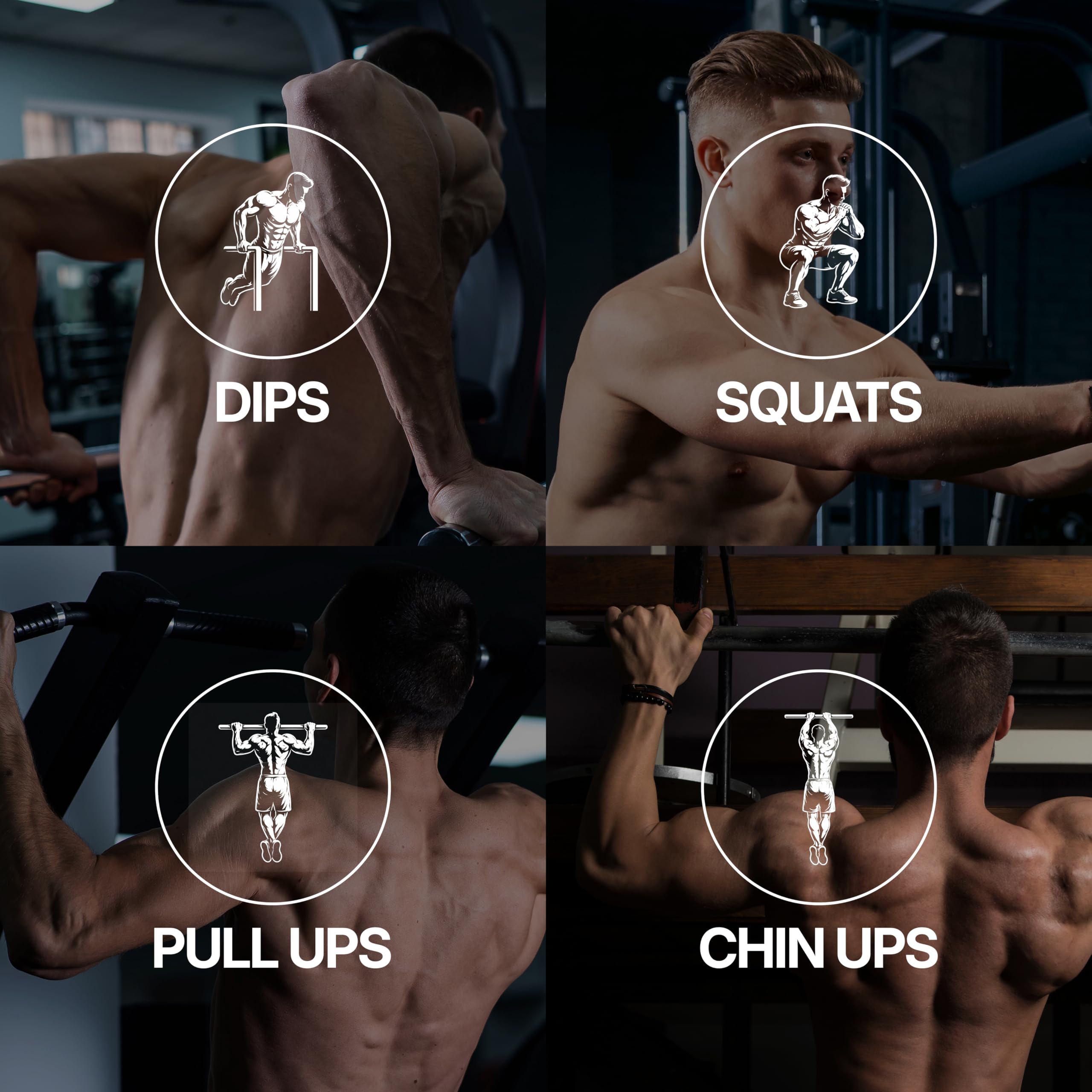 Cintura per Dip in neoprene top qualità con doppia clip per massima velocità e comfort. Perfetta per trazioni, dips e sollevamento pesi. Garanzia a vita.