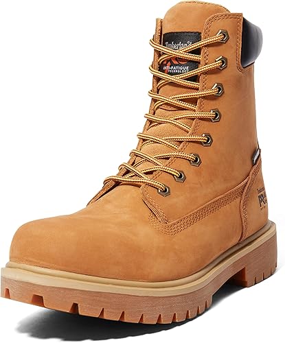 Botas para hombre Timberland PRO 26011, ajuste directo, caña de 8 pulgadas, punta blanda