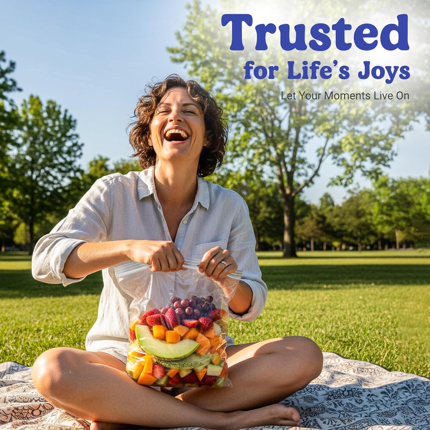 5 Sizes Heavy Duty Zip Seal Lock Snack Sandwich Gallon Storage Bag Variety Pack, Multisizes 6–8 Mil Thick Reusable Poly, Freezer Bags, 45 Count