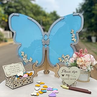 Butterfly Sweet 16 Guest Book Alternative Special Gifts for Daughter, Baby shower guest book, Butterfly Sweet 15 GuestBook Quinceanera guest book Mis Quince Anos Guest Book