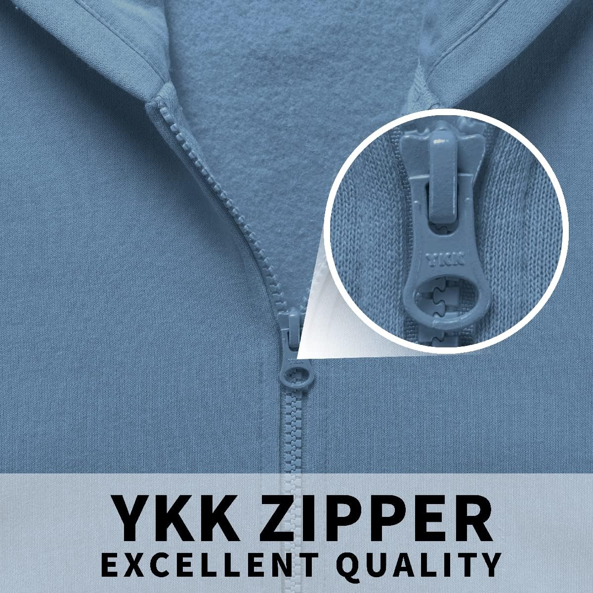 Kid Nation Kids Soft Brushed Fleece Zip-Up Hooded Sweatshirt Hoodie for Boys or Girls 4-12 Years - Image 5