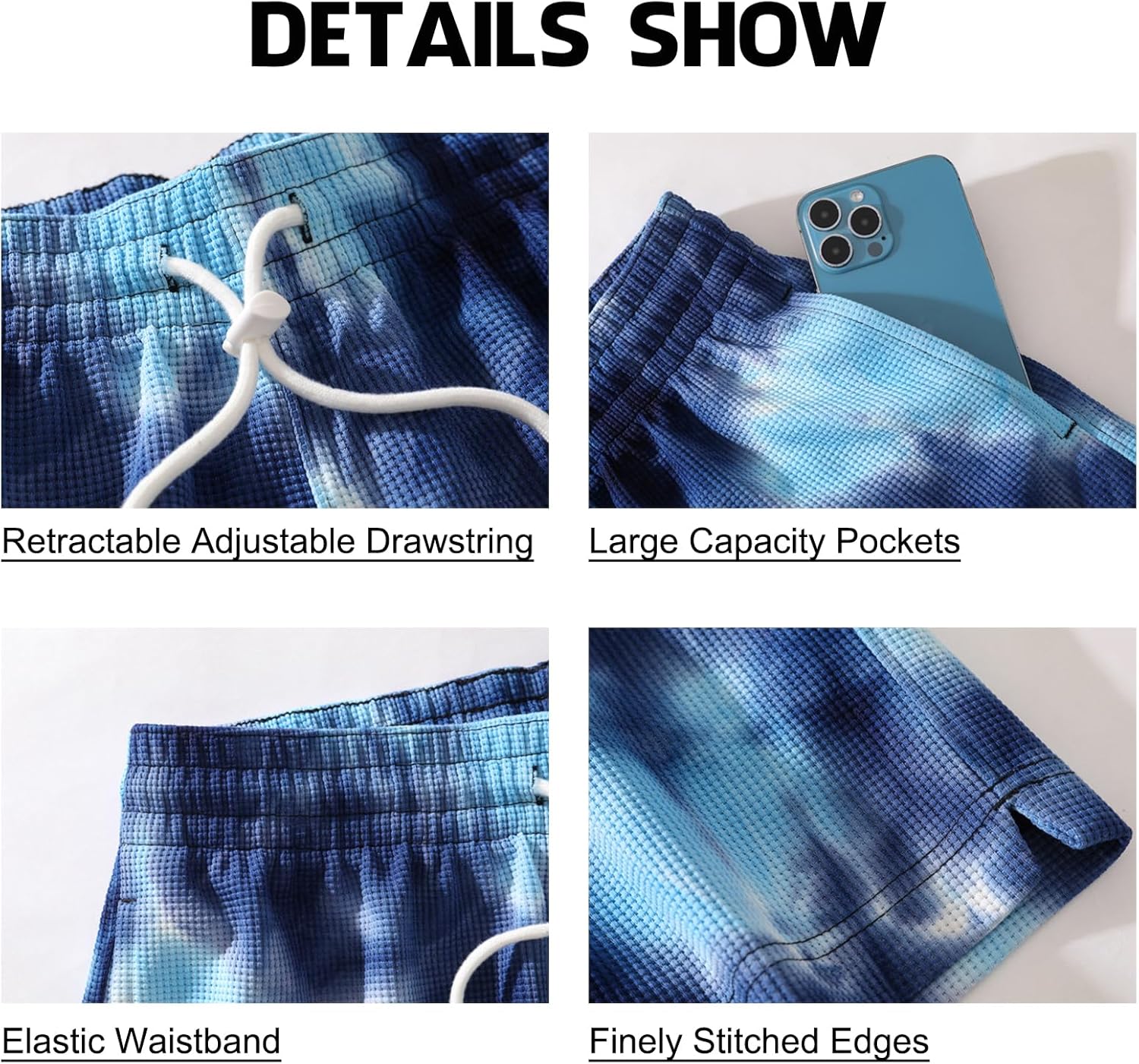 DIOTSR Mens Tie Dye Graphic Shorts Athletic Running Basketball Shorts Casual Designer Shorts Cool Streetwear - Image 6