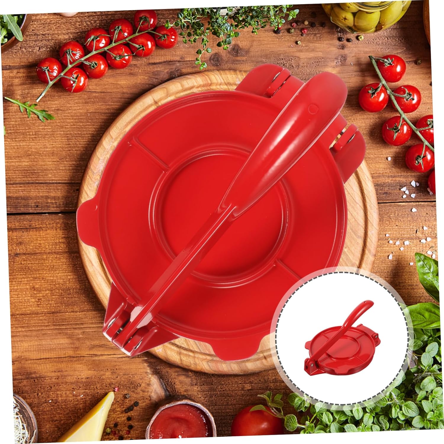 Shape Corn Tortilla Press Nonstick Rustproof Maker for Easy Flatbread and Pizza Preparation
