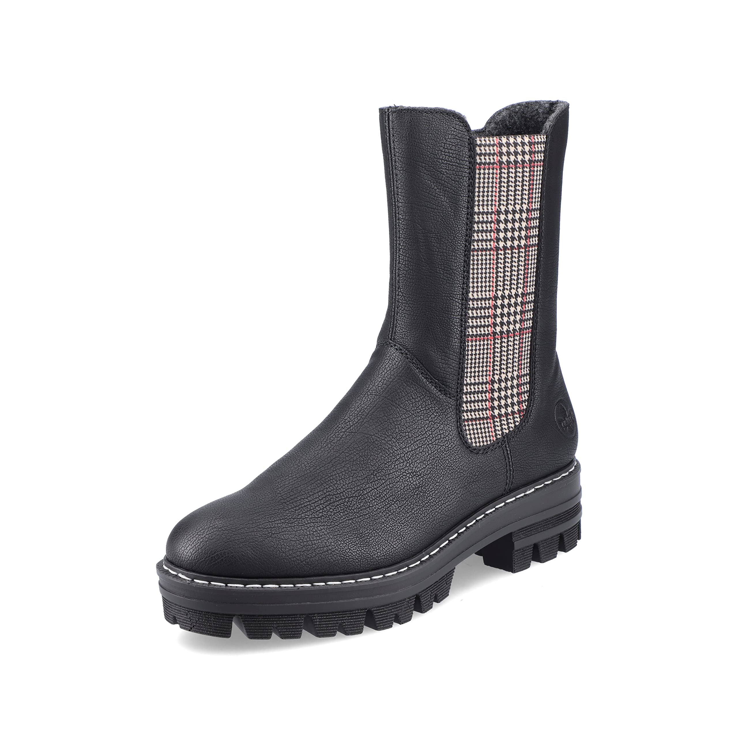 Rieker Damenschuhe Stiefel Reißverschluss Stiefel Schwarz Freizeit