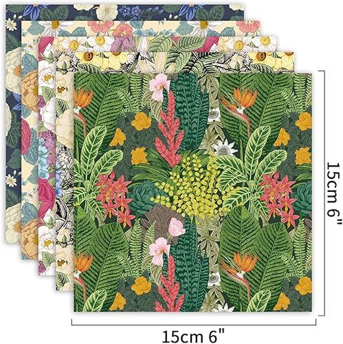 Vista 17 de Juego de 10 paquetes diferentes de papel de origami de 6 pulgadas, cuadrados, de doble cara, colores vivos, creación, fácil de plegar, manualidades
