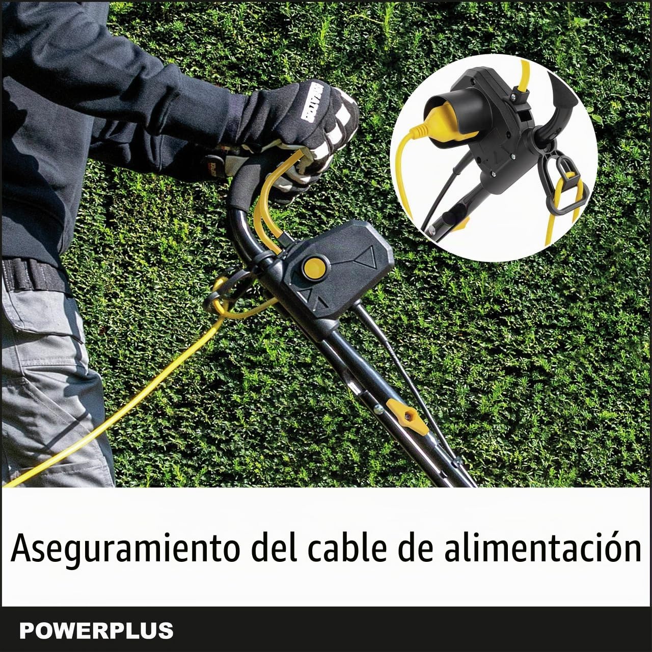 Powerplus Escarificador Eléctrico POWXG7516 - Escarificadores Eléctricos para Césped de 1800W con Ancho de Corte de 360mm - Aireador de Césped para Jardín
