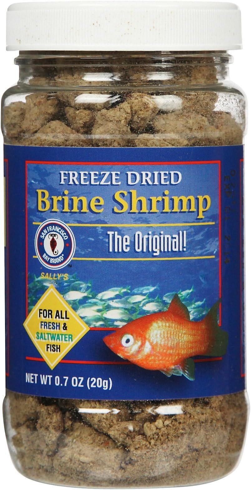 San Francisco Bay Brand ASF71109 Freeze Dried Brine Shrimp for Fresh and Saltwater Fish, 20gm