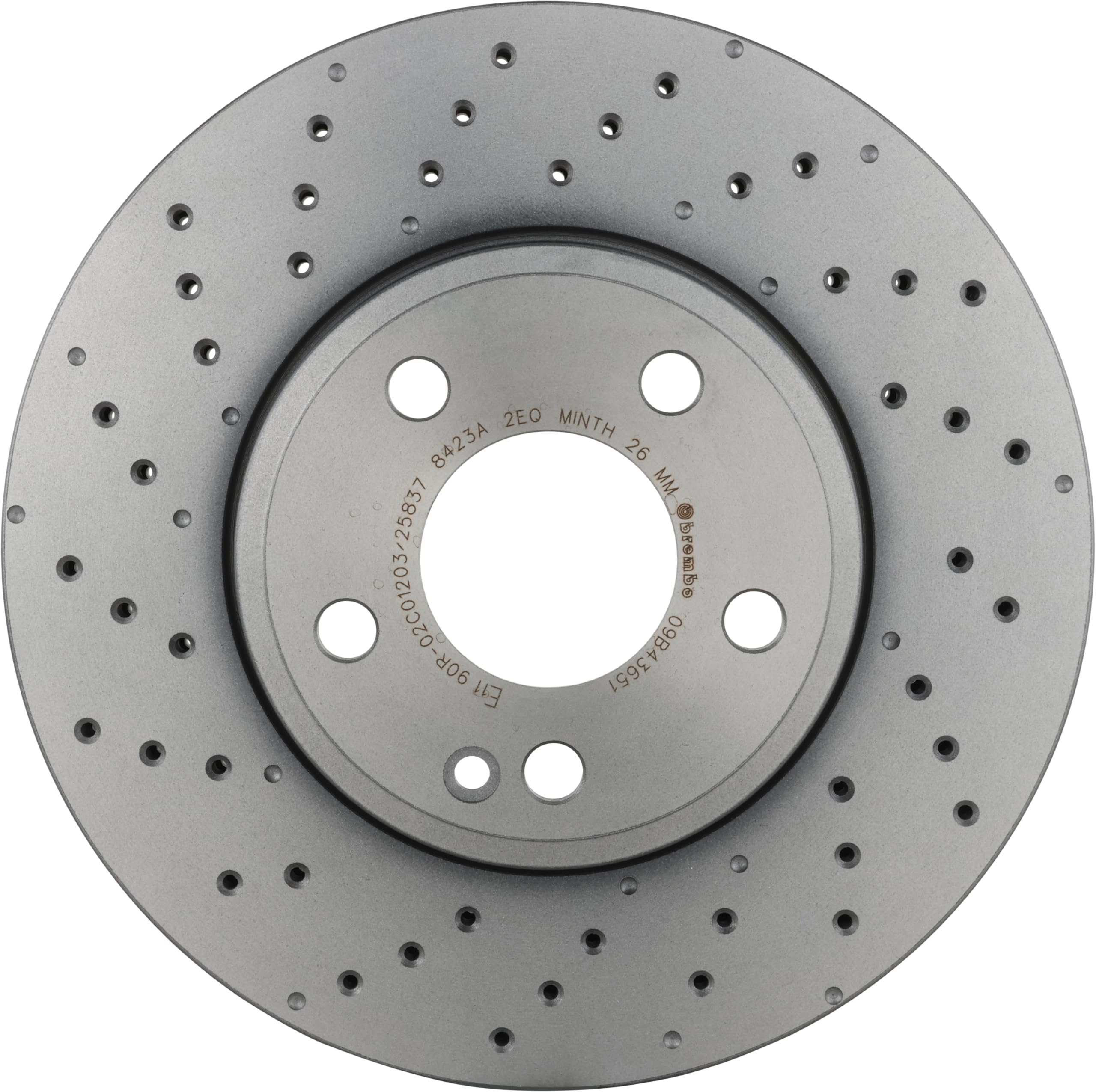 Brembo 09.B436.51 - Disco Freno con Verniciatura UV (Set di 2) - Anteriore