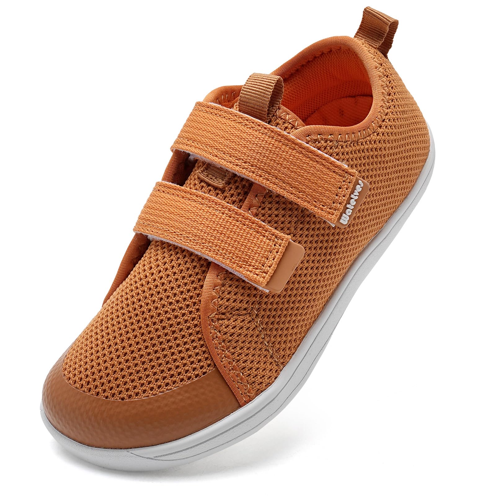 WateLves Toddler Little Kids Wide Barefoot Shoes The First Walking Shoes Girls Boys Breathable Zero Drop Minimalist Sneakers with Wide Toe Box Natural to Grow