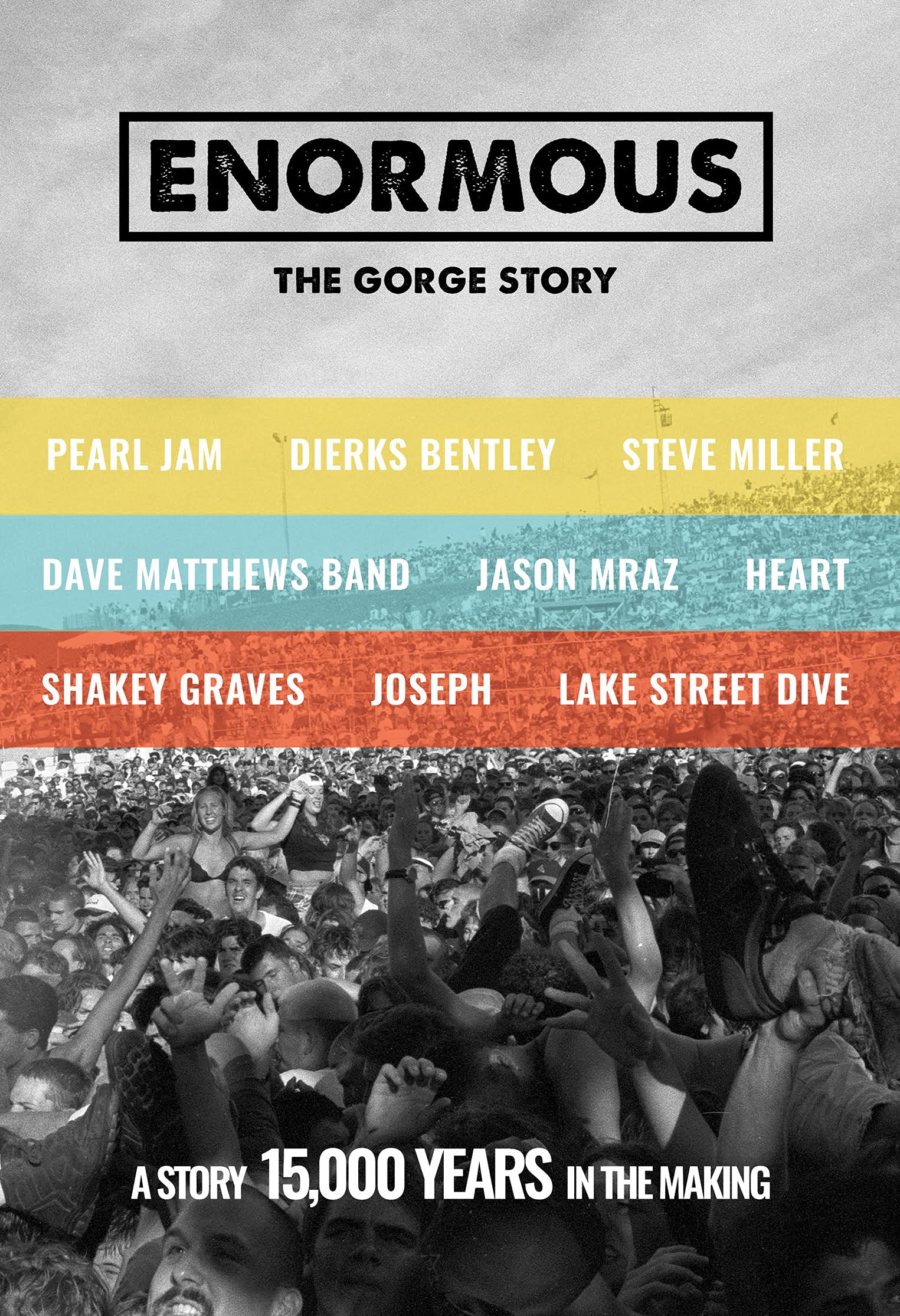 Edición Enormous: The Gorge Story original DVD USA para superar la falta de música en vivo