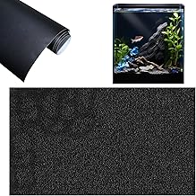 Static Adhesive Aquarium Background, 40 x 200 cm Aquarium Film Back Panel, Aquarium Sticker Background, Aquarium Wallpaper Decorations, Black Background for Aquariums
