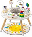 Little Acorn, 4-in-1 Baby Activity Center | Montessori-Inspired Design | 8 Interactive Toys | Tummy Time, Exersaucer & Toddler Table | Shower Gift | Essential (Sun)