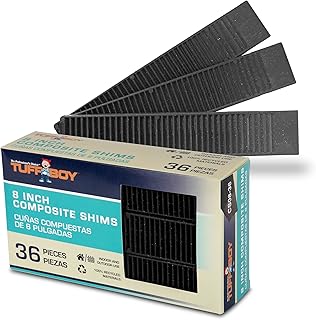 Sponsored Ad - TUFFBOY 8” Composite Shims for Indoor/Outdoor use. 36 Pack Heavy Duty, with Extreme Load Support, and Easy ...