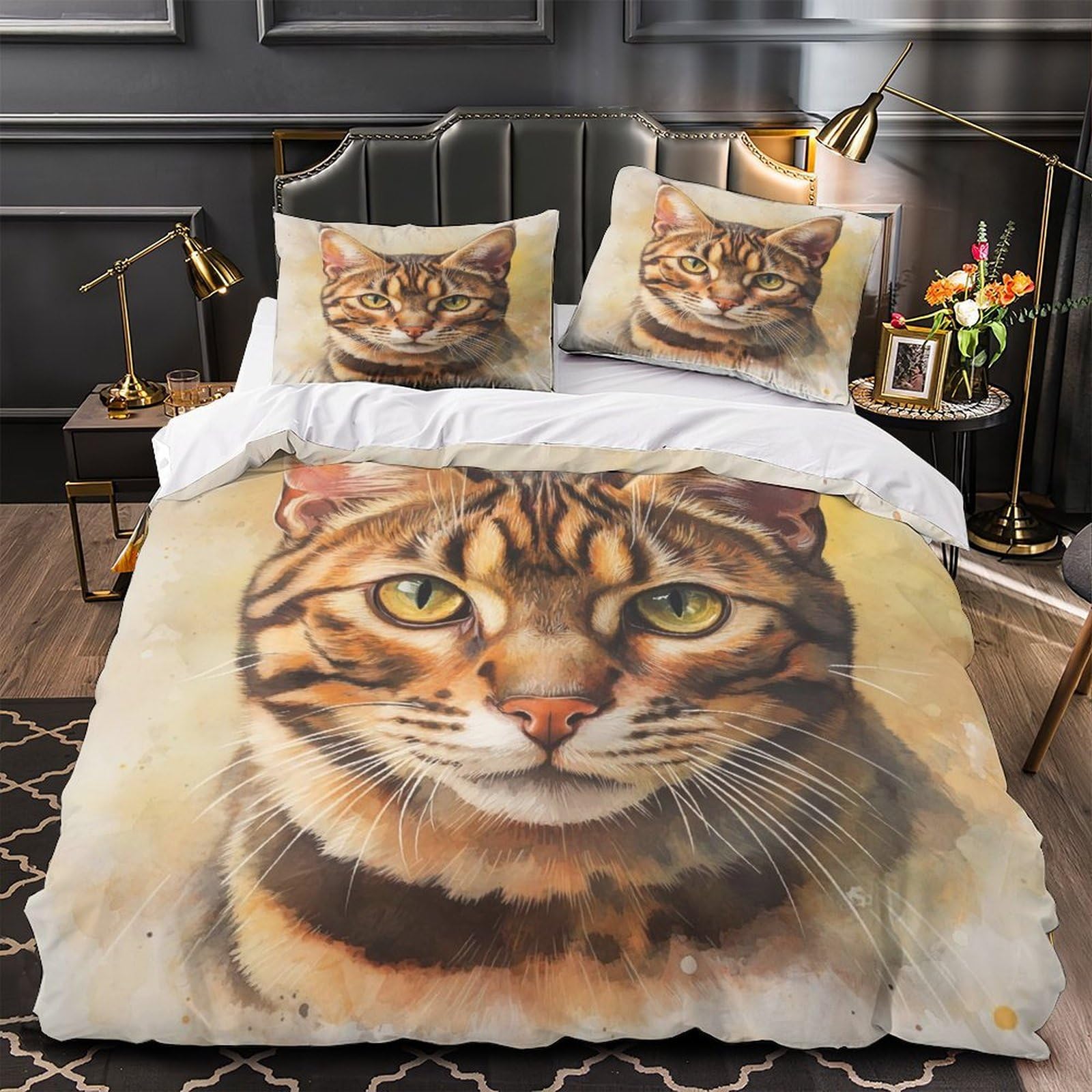 Housse de couette chat du Bengale pour créer un cocon douillet enfant