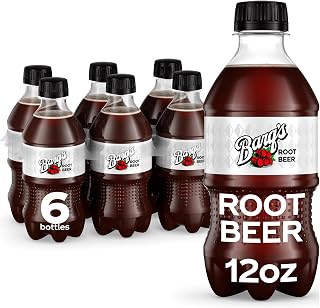 Barq's Root Beer 12 fl oz Bottles, 6 Pack - Bold Spicy Bite, Classic Refreshing Soda
