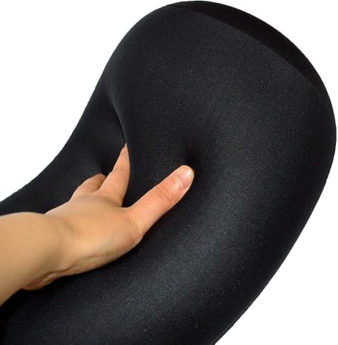 Miniatura 7 de Bookishbunny Almohada cilíndrica de microperlas 13 "x 7" (negro blanco)