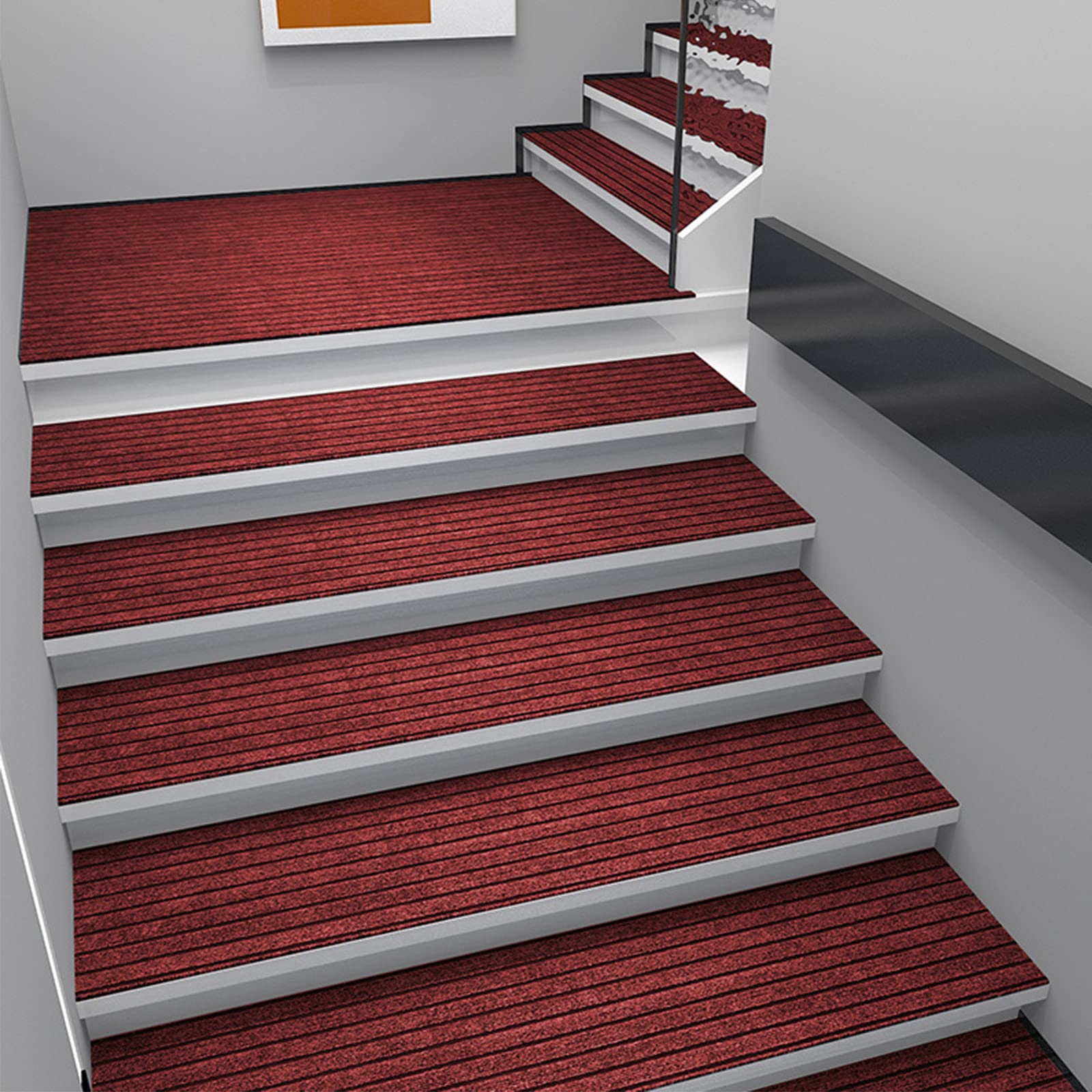 Evita resbalones en casa con la alfombrilla de goma antideslizante de 30x120 cm para escaleras