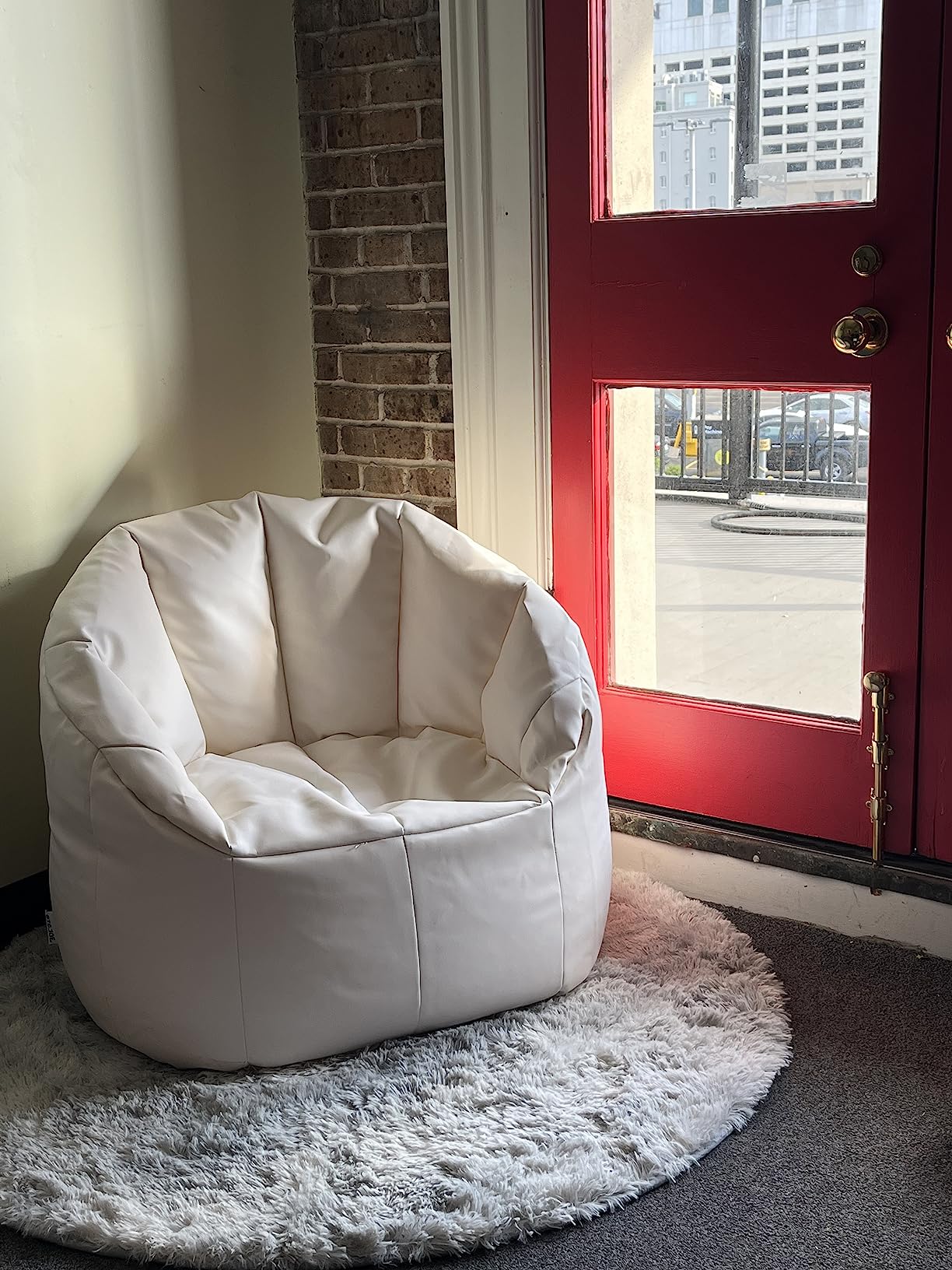 13/mo Finance Big Joe Milano Outdoor Bean Bag Chair, Navy Marine