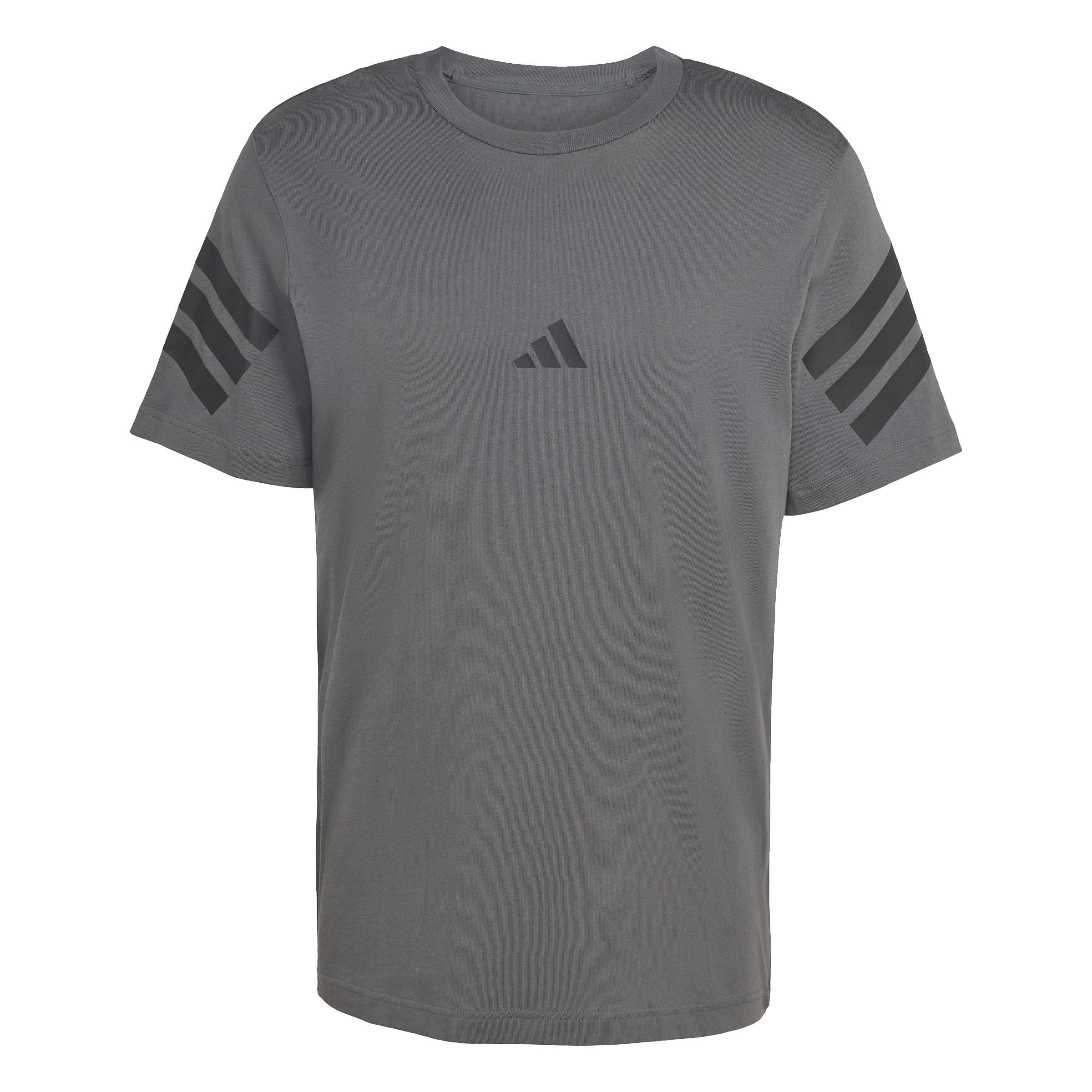 adidas Men's Future Icons Three Stripes TEE, Grey six, XS