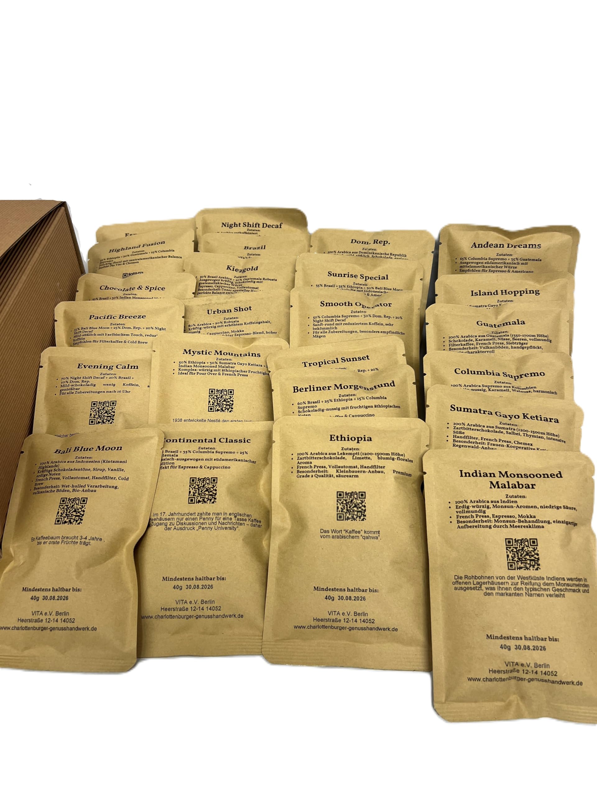 Adventskalender Kaffee 24 Tage 2025 Charlottenburger Genusshandwerk Premium Geschenkset Soziale Rösterei Berlin