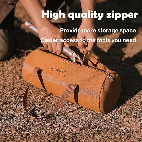 Miniatura 3 de Bolsa de estacas de tienda de campaña, bolsa de almacenamiento de clavijas de poste de tienda de campaña de doble capa, accesorios de campamento,