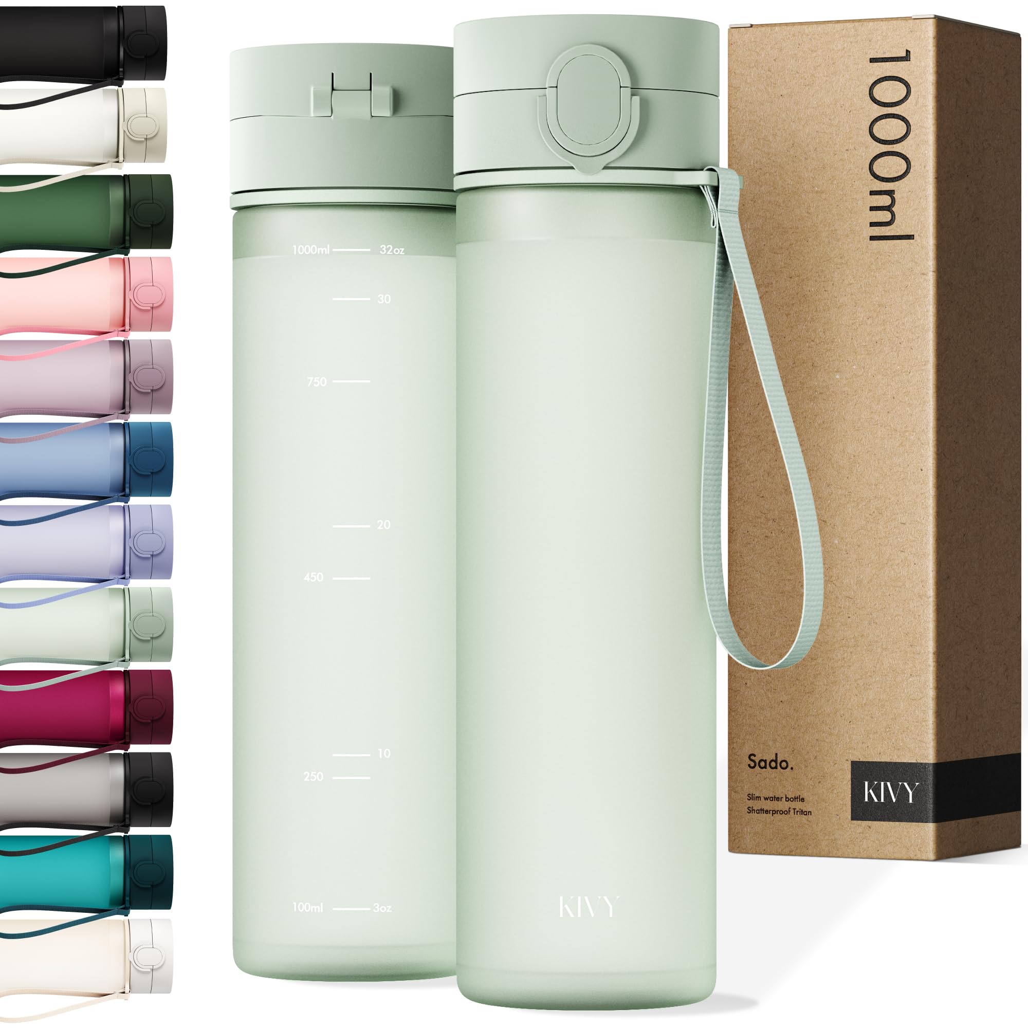 KIVY Trinkflasche mit Flip-Deckel