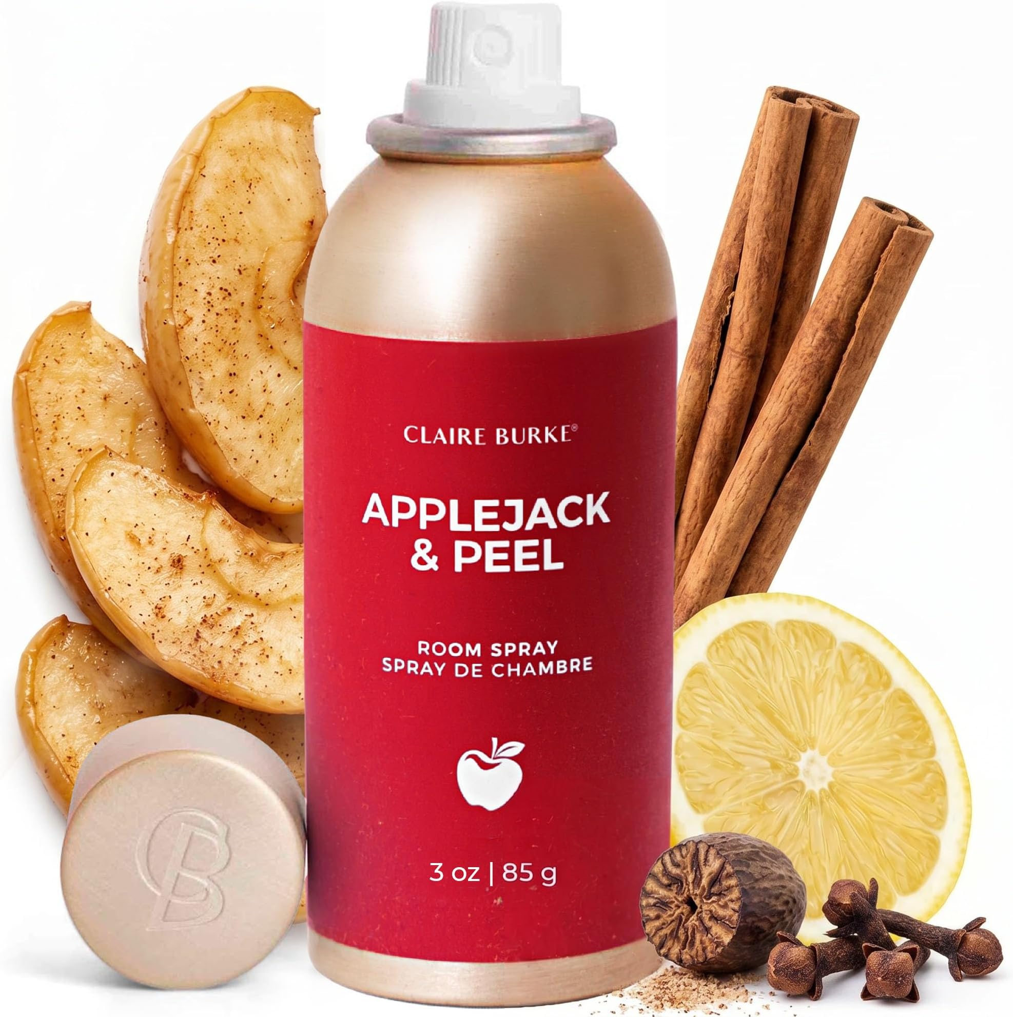 Claire Burke Air Freshener Spray for Home, Apple Jack & Peel Fall Scent, 3 oz, 1 Count