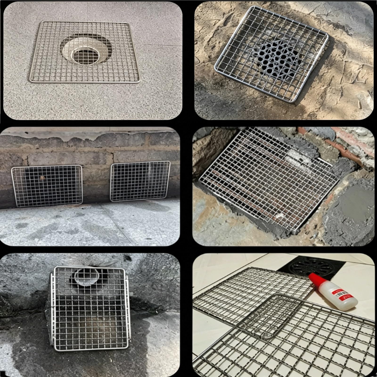 Abflusssieb for Waschbecken, Bodenablaufabdeckung, rostfrei