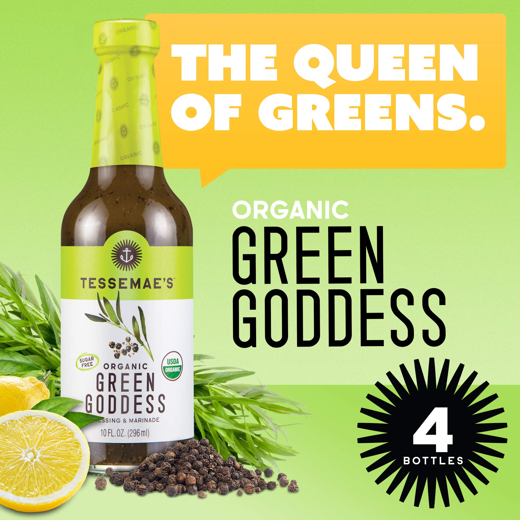 green emerald velvet dress Amazon.com: Tessemae's Organic Green Goddess Dressing and Marinade, Whole30  Certified, Keto Friendly, USDA Organic, 10 fl oz. bottles (4-Pack) : Home &  Kitchen