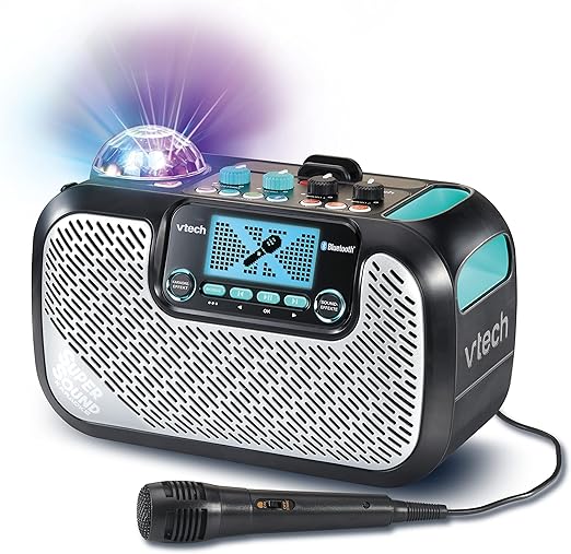 VTech SuperSound Karaoke KaraokeBox mit hochwertigem Klang, Mikrofon