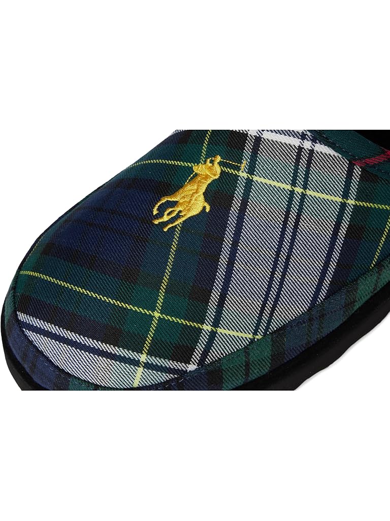 Green Polo Ralph Lauren Reade Scuff Slippers