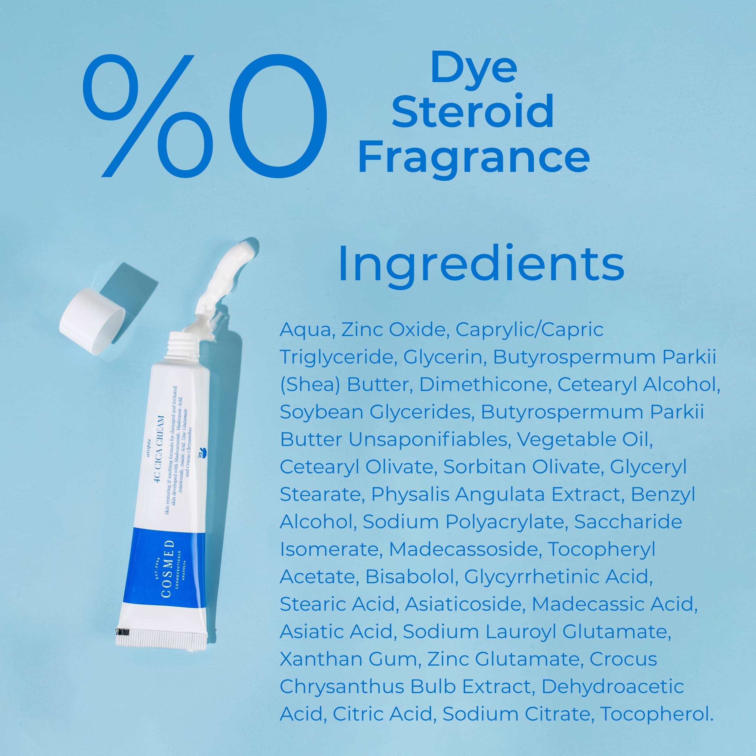 Cosmed Yatıştırıcı Onarıcı Bariyer Kremi - 4C Cica Cream - 40 gr
