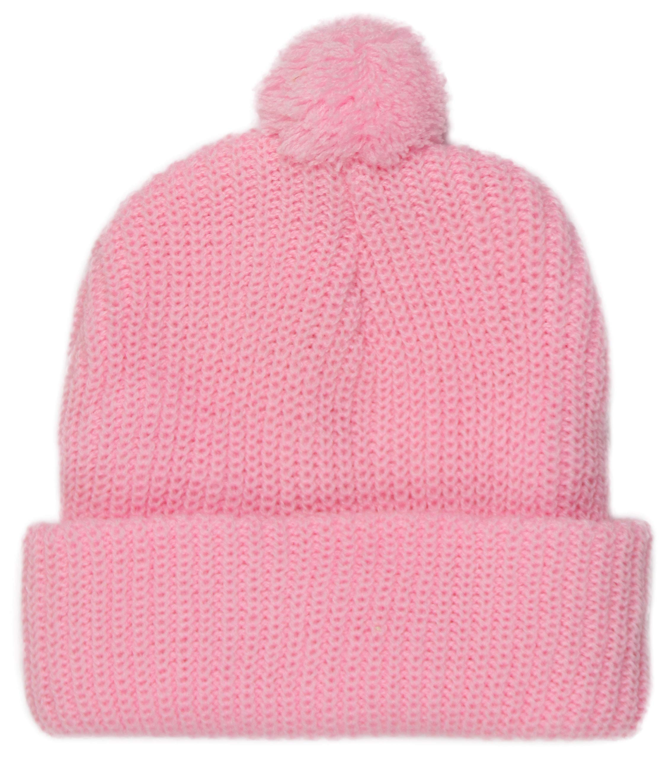 ToBeInStyle - Paquete de 6 gorros de invierno de acrílico suave y elástico para niños - Negro - talla única