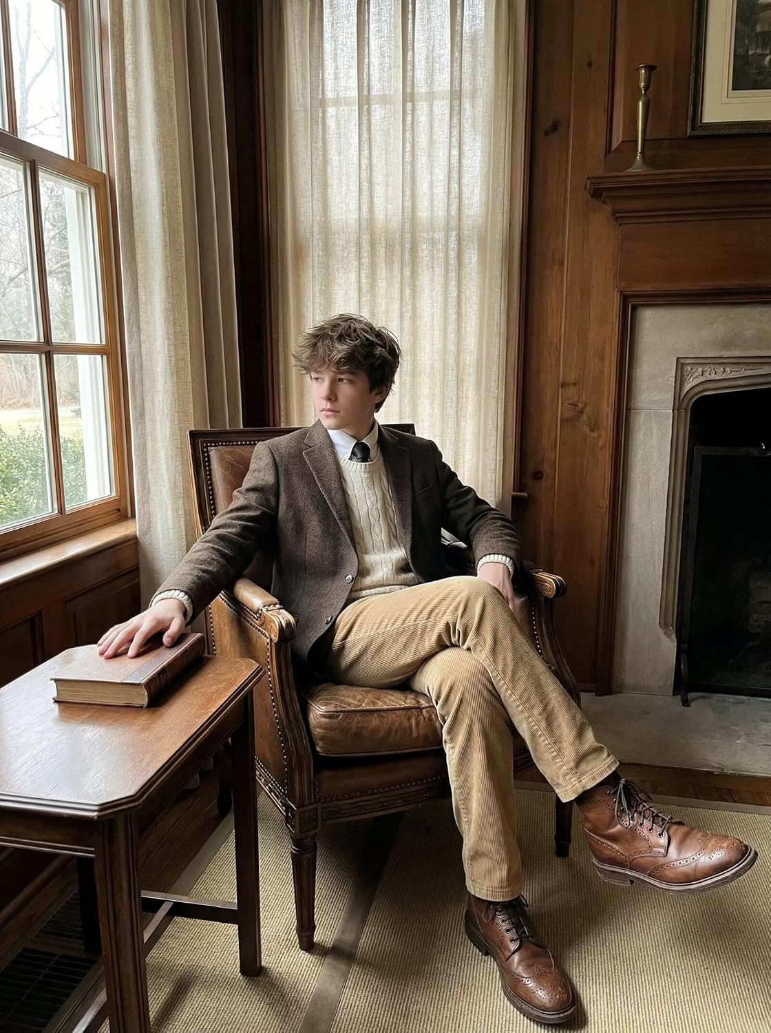 Boys Tweed Suit Blazer Herringbone Jacket Boy Sport Coats