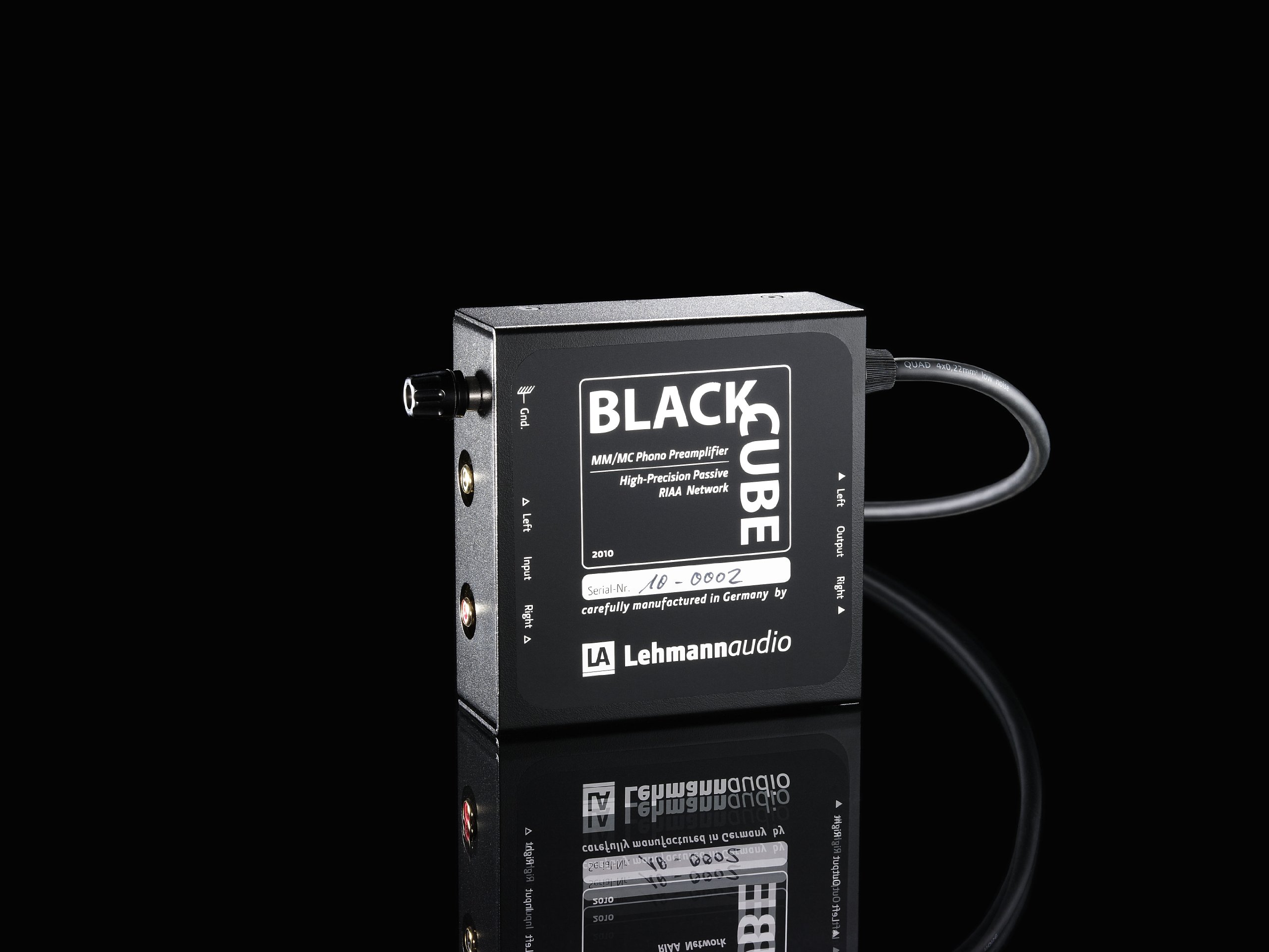Lehmann - Preamplificatore phono Audio Black Cube (MM/MC, 113 x 108 x 45 mm), nero