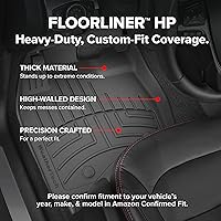 Vista 3 de Weathertech FloorLiner HP 4710121IM - Alfombrillas personalizadas para Ford Super Duty - 1ª fila (4710121IM), color cacao
